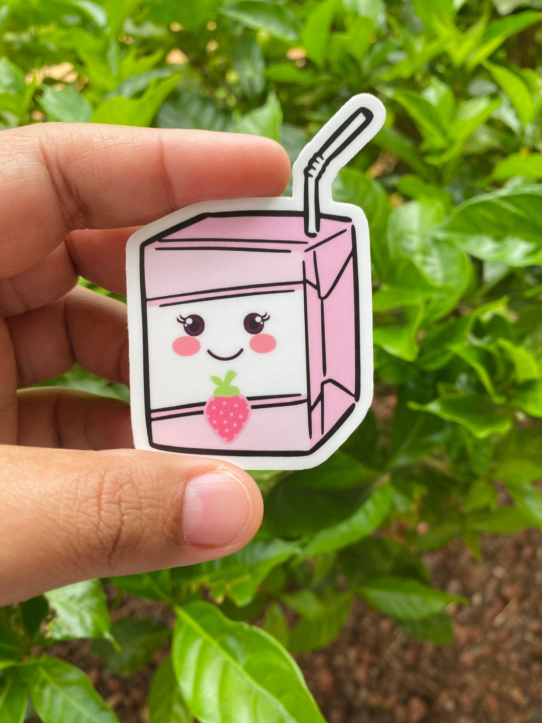 “Strawberry Milk Tea” Sticker