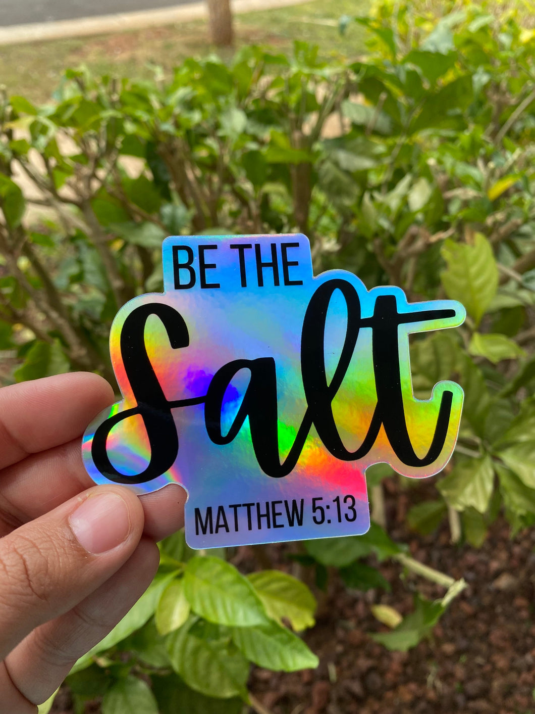 “Be The Salt” Sticker- Holographic