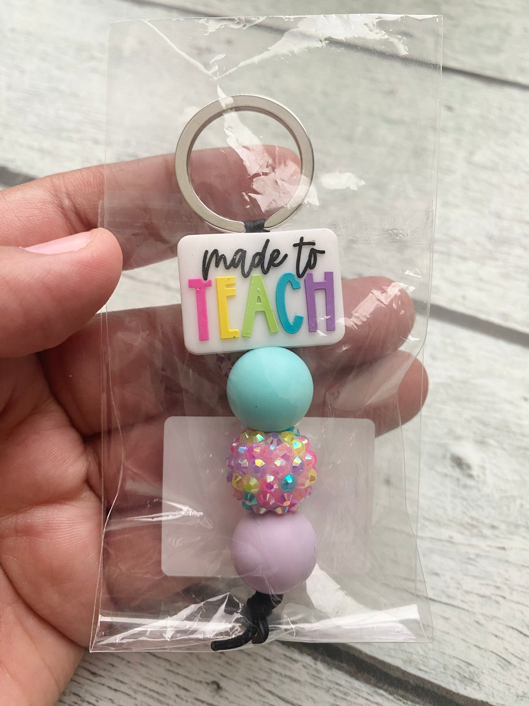 “Made To Teach” Keychain