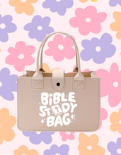 Load image into Gallery viewer, “Bible Study Bag” Felt Handbag
