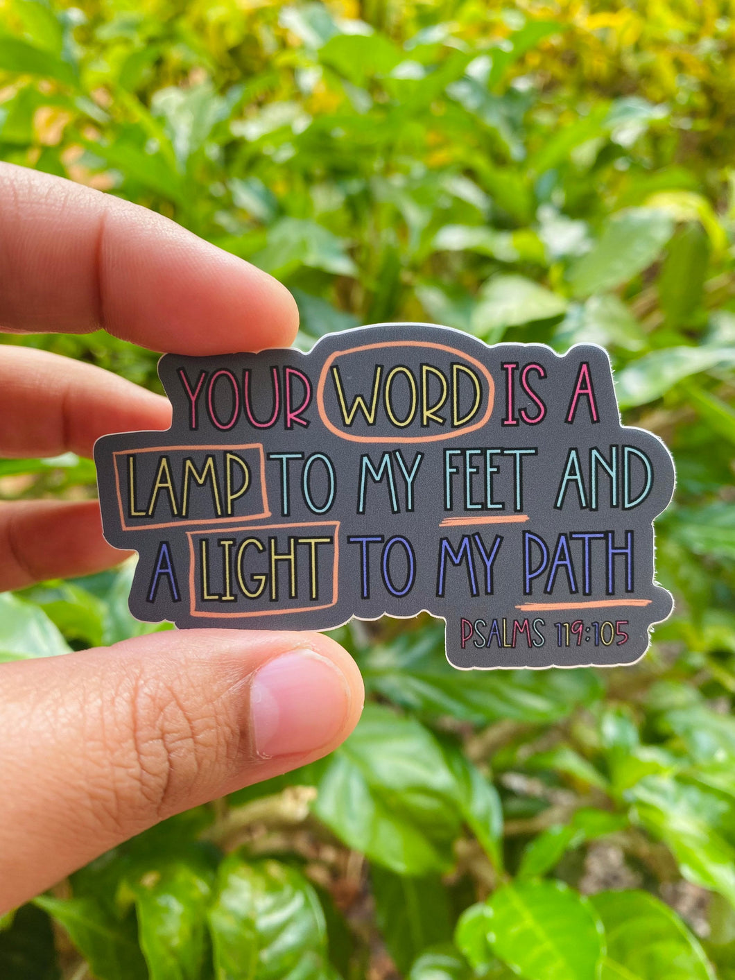 “Your Word Is A Lamp” Sticker